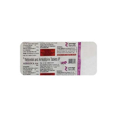 NEBILOCK AM Tablet 10's - Hypertension-Bet