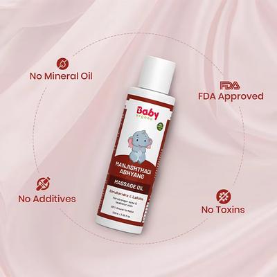 Baby Organo Ayurvedic Soothing Baby Massage Oil - Wheat Germ & Olive Oil 100 ml - Creams, Lotions & Oils