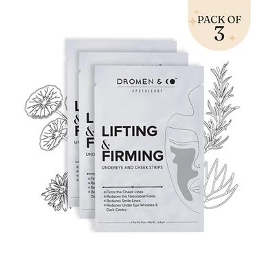 Dromen and Co Lifting and Firming Undereye and Cheek Strips 3's - Sheet Masks