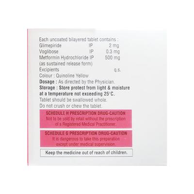 GV FORLIN 2/0.3 Tablet 15's - Diabetes-Ant