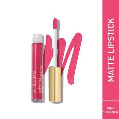 MyGlamm Ultimatte Long Stay Matte Liquid Lipstick-Pink Stunner 2.5 ml - Lipsticks