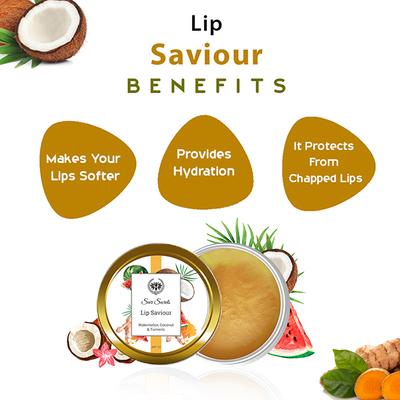 Seer Secrets Watermelon, Coconut & Turmeric Lip Saviour 15 gm - Lip Balms