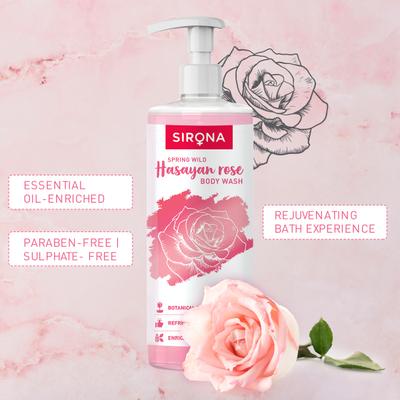 Sirona Body Wash - Hasayan Rose 500 ml - Shower Gels & Body Wash