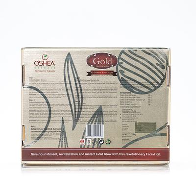 Oshea Herbals Gold Skin Glow Therapy Facial Kit 209 gm - Face Packs