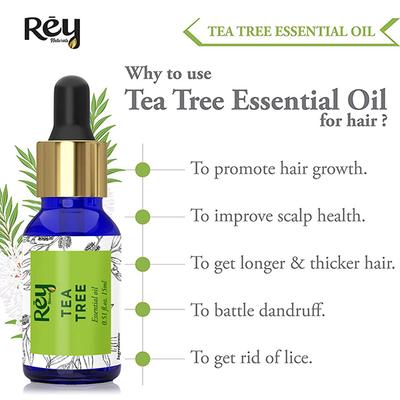 Rey Naturals Tea Tree and Rosemary Essential Oil 15ml each 2's - Essential Oils