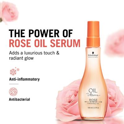 Schwarzkopf Professional Oil Ultime Rose Finishing Oil - For Fine to Normal Hair 100 ml - Hair Serums