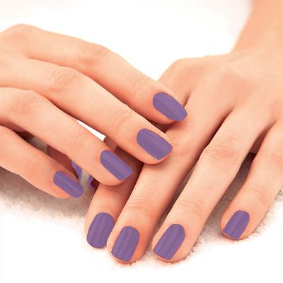 Lakme 9 To 5 Primer + Gloss Nail Color Lilac Link 6 Ml - Nail Polish