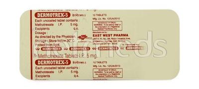 Dermotrex 5mg Tablet 10'S - Cancer Oncology-Cyt