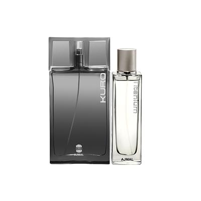 Ajmal Kuro EDP Aromatic Spicy Perfume And Titanium EDP Citrus Spicy Perfume 190 ml - Men Perfumes (Edt/Edp)