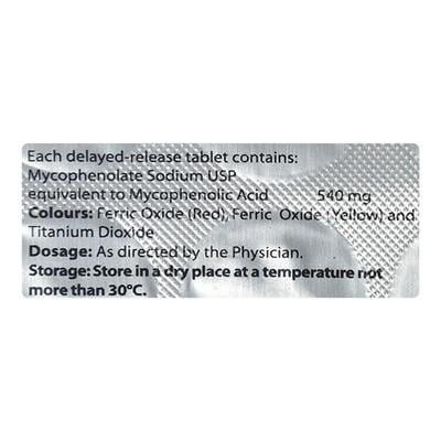 Mycept S 540mg Tablet 10'S - Auto Immune Disease-Imm