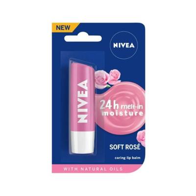 NIVEA LIP CARE BALM SOFT ROSE 4.8 gm - Lip Balms