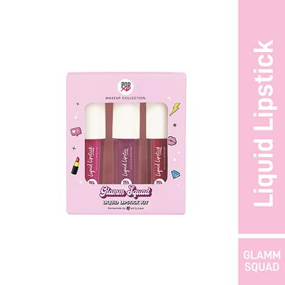 MyGlamm POPxo Squad Liquid Lipstick Kit Wifey Trooper CEO 3 into 4.5 gm - Liquid Lipsticks