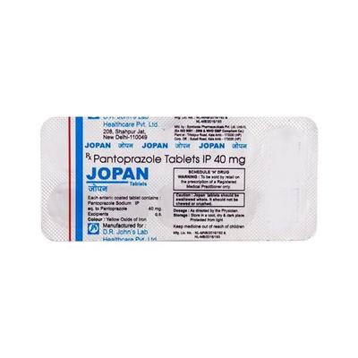 Jopan 40mg Tablet 10'S - Ulcer/Reflux/Flatulence-Aaa