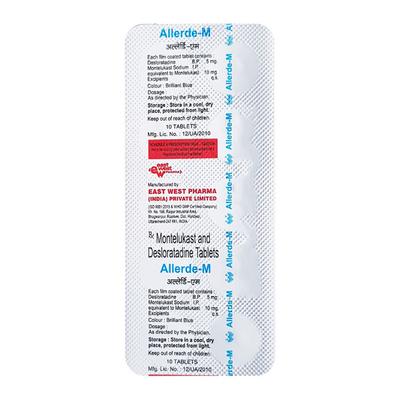 Allerde M Tablet 10'S - Allergies-Ant