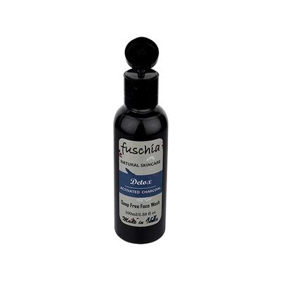 Fuschia Soap Free Face Wash - Detox Activated Charcoal 100 ml - Face Wash & Cleansers