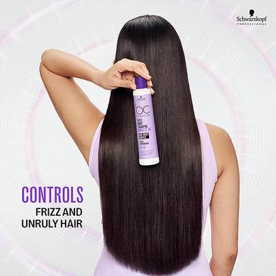 Schwarzkopf Professional Bonacure Frizz Away Shampoo with Babassu Oil,with Vegan Keratin 250 ml - Shampoos