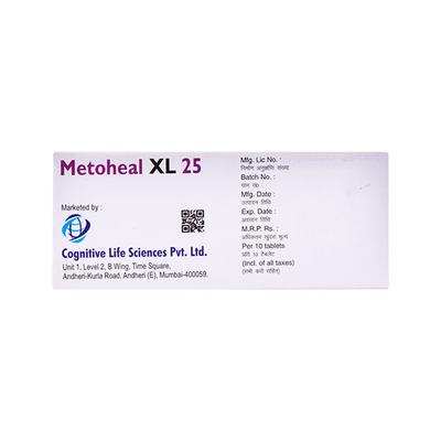 METOHEAL XL 25mg Tablet 10's - Hypertension-Bet