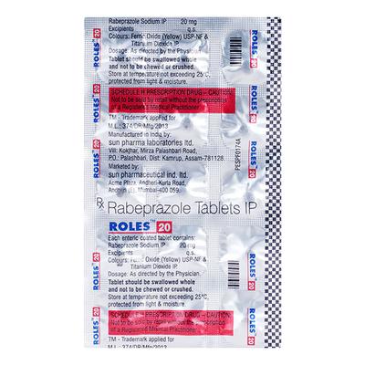Roles 20mg Tablet 15'S - Ulcer/Reflux/Flatulence-Aaa
