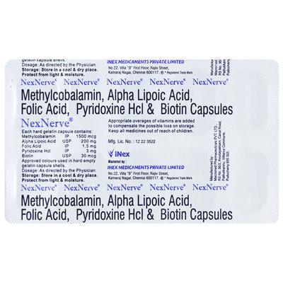 NEXNERVE Capsule 10's - Supplements-Vam