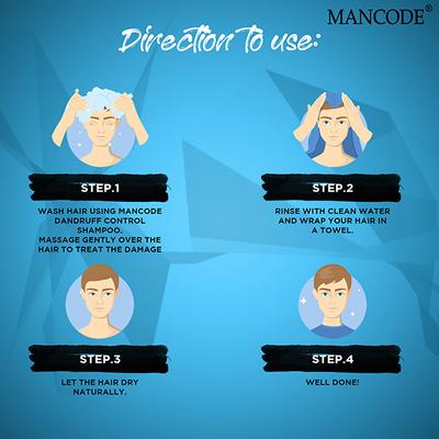 Mancode Anti Dandruff Shampoo 200 ml - Shampoos