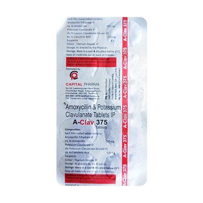 A CLAV 375 Tablet 10's - Bacterial Infections-Pen
