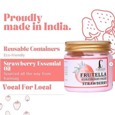 Callesta Fru tella Body Yogurt Strawberry 150 gm - Body Butter