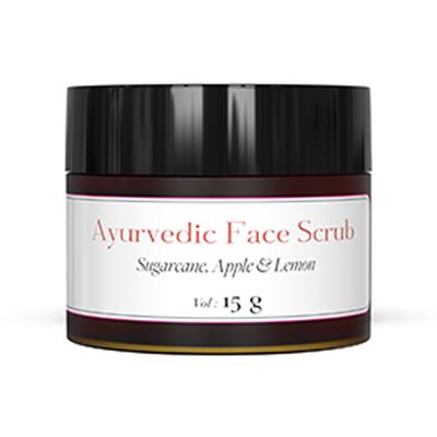 Sadhev Ayurvedic Face Scrub with Sugarcane, Apple, and Lemon 15 gm - Face Scrubs