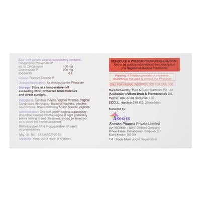 CLENOL 3D Suppositories 3's - Fungal Infections-Pre
