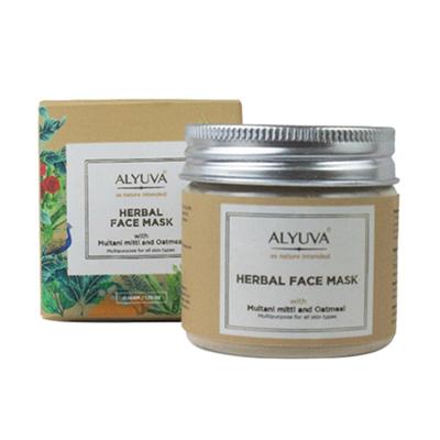 Alyuva Herbal Face Beauty Power Pack Sandalwood Rose Turmeric Multani Mitti 50 gm - Face Packs