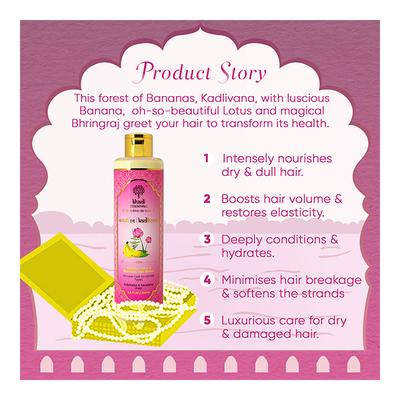 Khadi Essentials Kadlivana Mild Hair Rinser - Banana, Lotus & Bhringrajx 200 ml - Shampoos