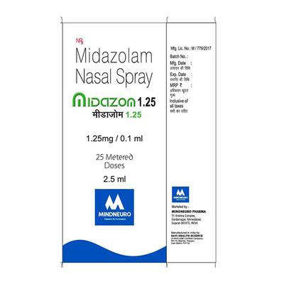 MIDAZOM 25 MD 1.25 Nasal Spray 2.5ml - Hypnosis-Hyp