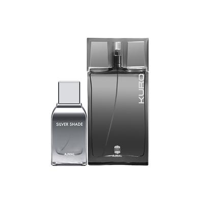 Ajmal Silver Shade EDP Citrus Woody Perfume And Kuro EDP Aromatic Spicy Perfume 190 ml - Men Perfumes (Edt/Edp)