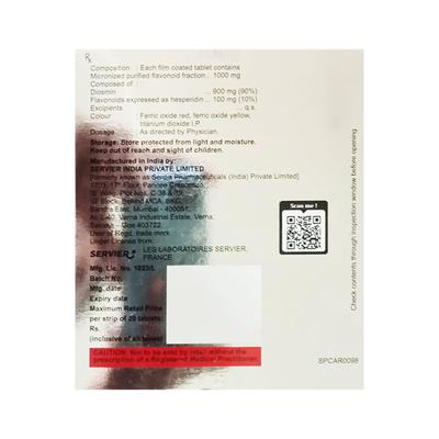 DAFLON 1000mg Tablet 20's - Varicose Veins-Phl