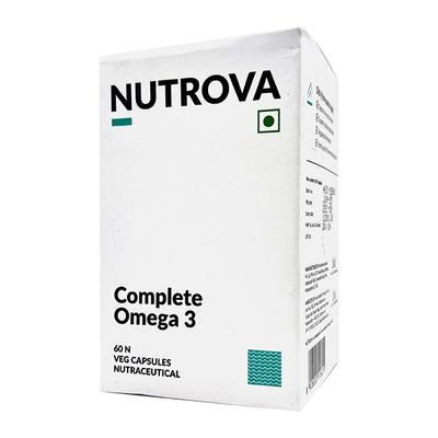 NUTROVA COMPLETE OMEGA 3 GELATIN FREE VEG Capsule 60's - Supplements-Sup