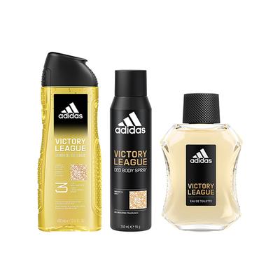 Adidas Victory League Eau De Toilette 100ml + Deodorant Spray 150ml + 3-In-1 Shower Gel 400ml 3's - Men Deodorants/Roll-Ons
