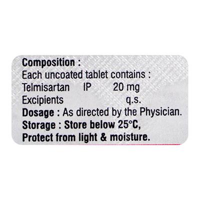 Temmy 20mg Tablet 10'S - Hypertension-Ang