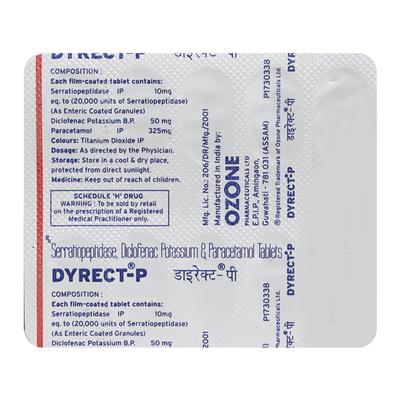 Dyrect P Tablet 10'S - Pain relief-Nsa