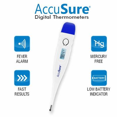AccuSure Digital Thermometer (MT-1027) - Health Monitors And Equipment