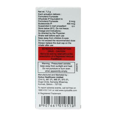 Formonide 400 Inhaler 120Md - Asthma/COPD-Ast