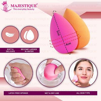 MAJESTIQUE Makeup Blender Sponge Twin Pack - 1's - Face Brush