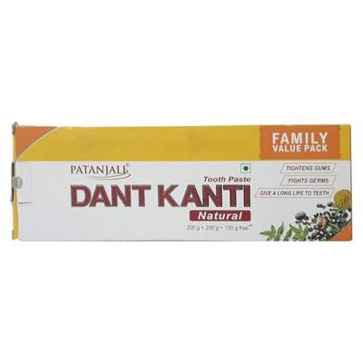 Patanjali Dant Kanti Natural Toothpaste (Pack Of 2 X 200 g + 100 g) - Toothpaste