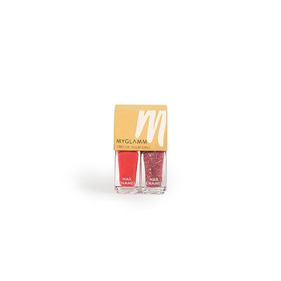 Myglamm Two Of Your Kind Long Lasting Nail Enamel Duo -Steal The Show 2 x 5ml 2's - Nail Polish