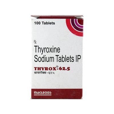 Thyrox 62.5Mcg Tablet 100's - Hypothyroidism