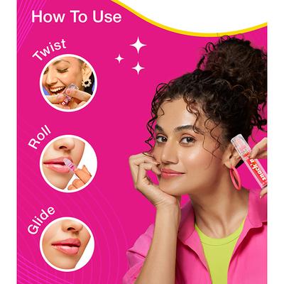 Swiss Beauty Craze Snack'n Nourishing Lip Oil, with Vitamin E and Hyaluronic Acid 2. Apple Tart 4.5 ml - Lip Balms