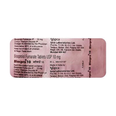 BLOCPRO 10 Tablet 10's - Hypertension-Bet