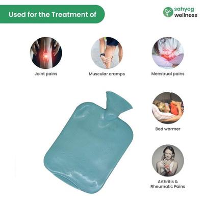 Sahyog Wellness Silicon Hot and Cold Water Bottle/Bag - Blue 1's - Hot Pack/Ice Bag