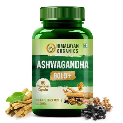 Vlado's Himalayan Organics Ashwagandha Gold+ Veg Capsules 60's - Sexual Care