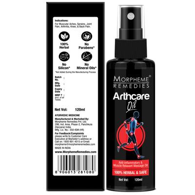 Morpheme Remedies Arthcare Oil With Spray 100 ml - Hair Oils