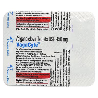 Vagacyte 450mg Tablet 2'S - Viral infections-Ant