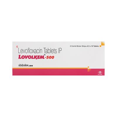 Lovolkem 500mg Tablet 10'S - Bacterial Infections-Qui
